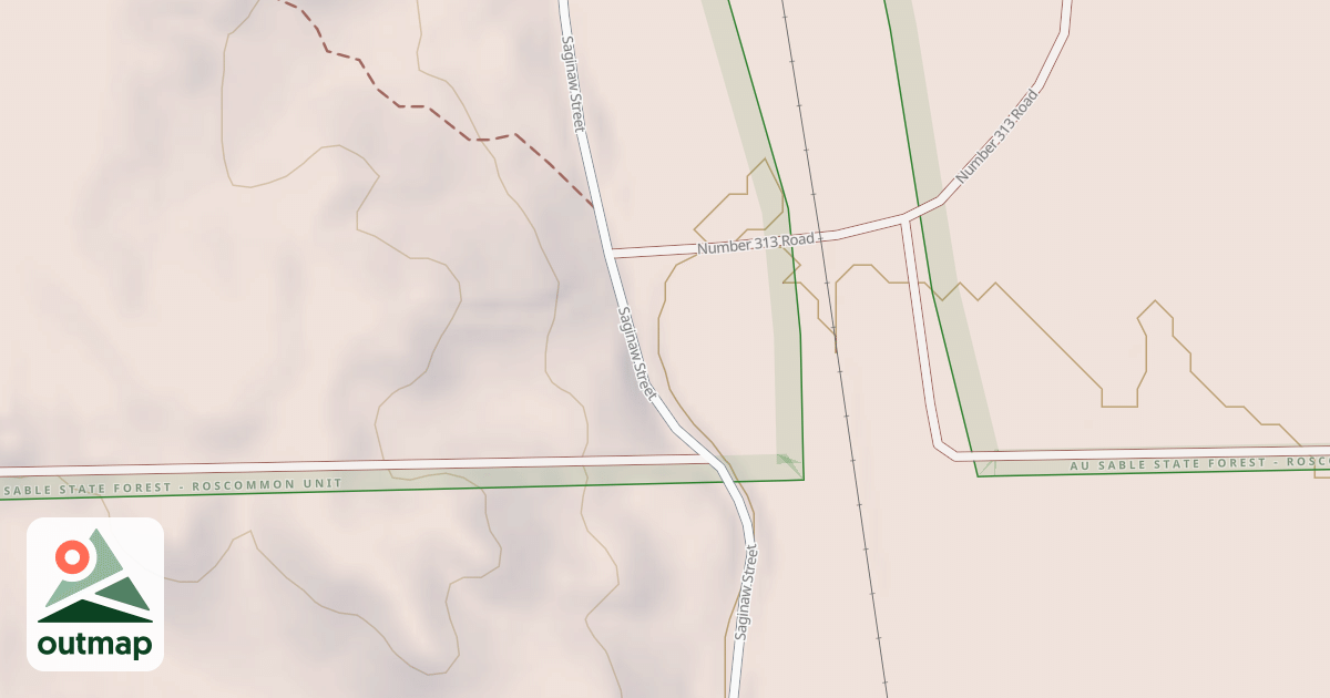 Map of Ogemaw Hills Route