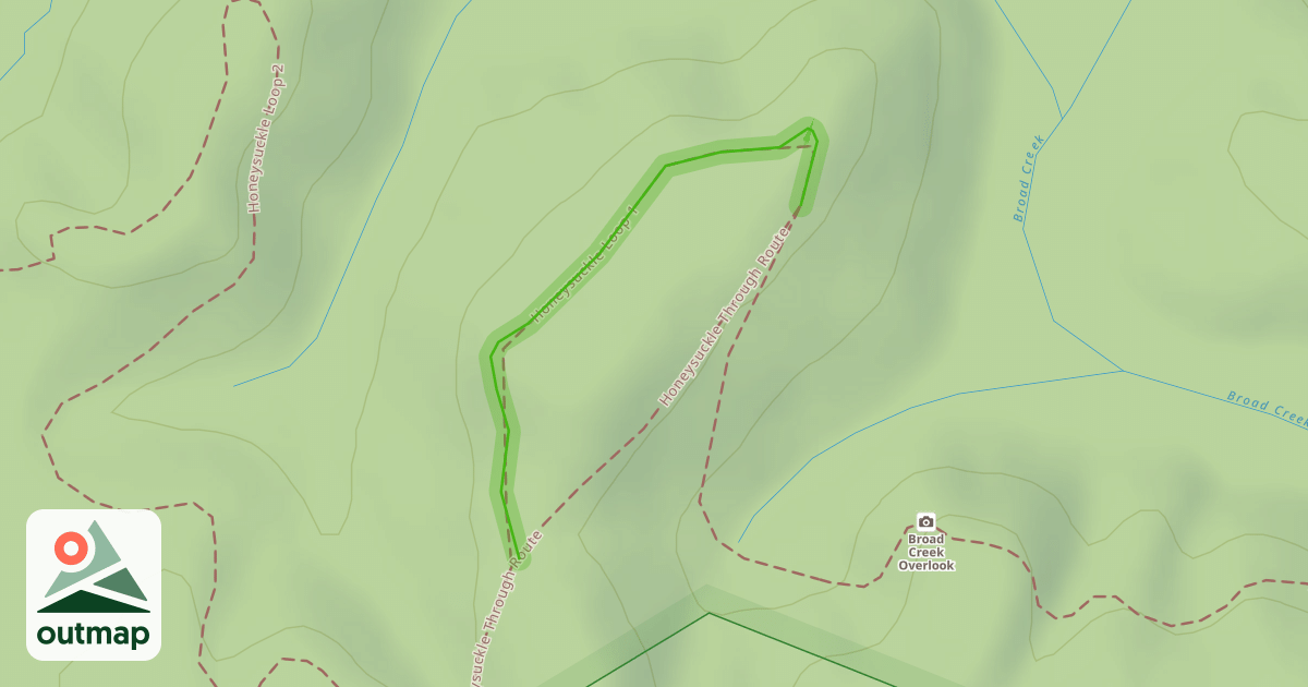 Map of Honeysuckle Loop 1