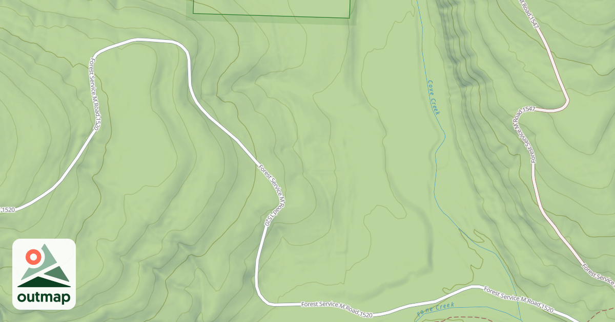 Map of COVE CREEK