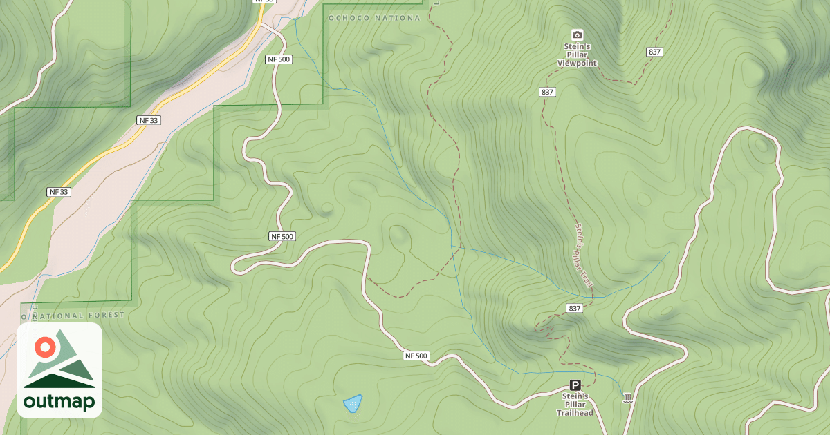 Map of USFS Motor Vehicle Use Map Roads {16E7EF11-5D72-4E38-AD4F-056923AB42A5}