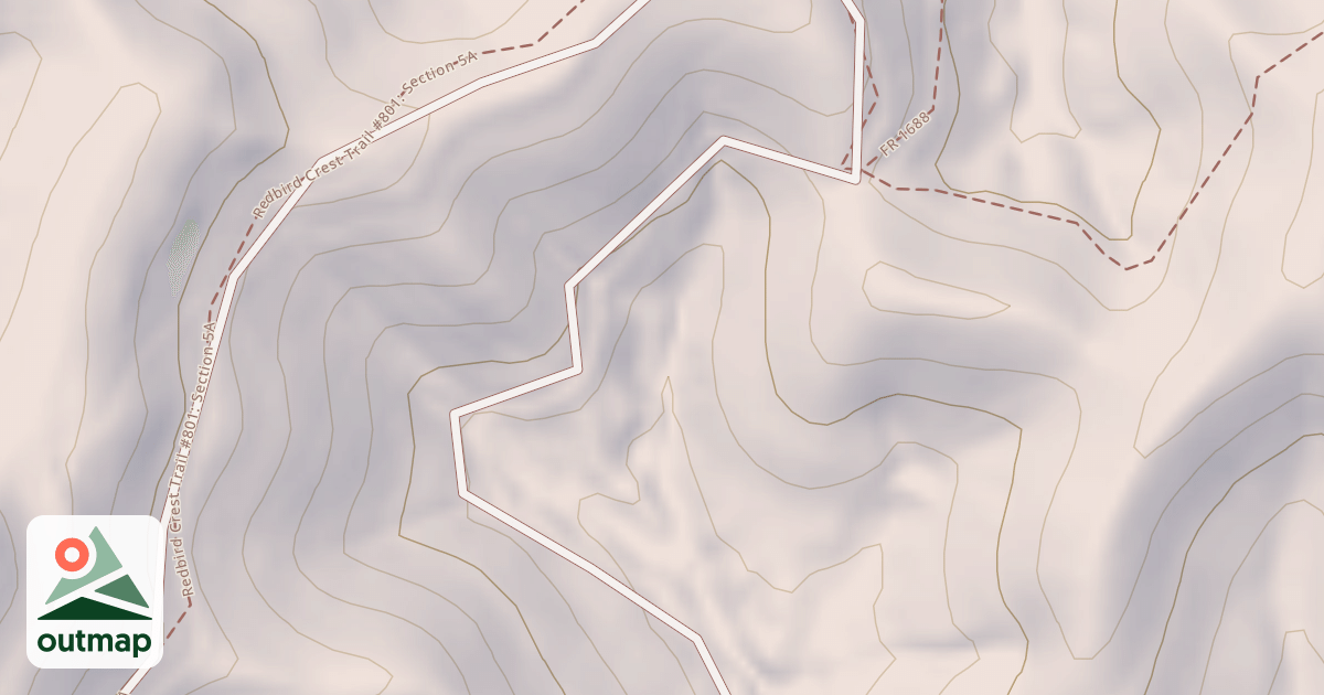 Map of PETERS BRANCH