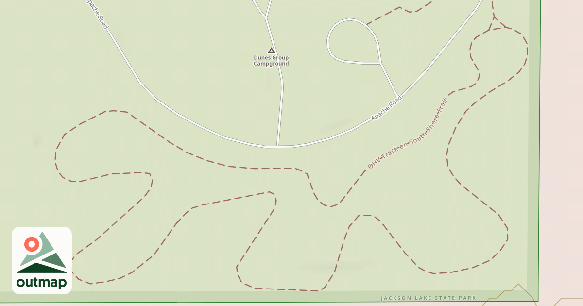 Map of Ohv Track On South Shore Trail