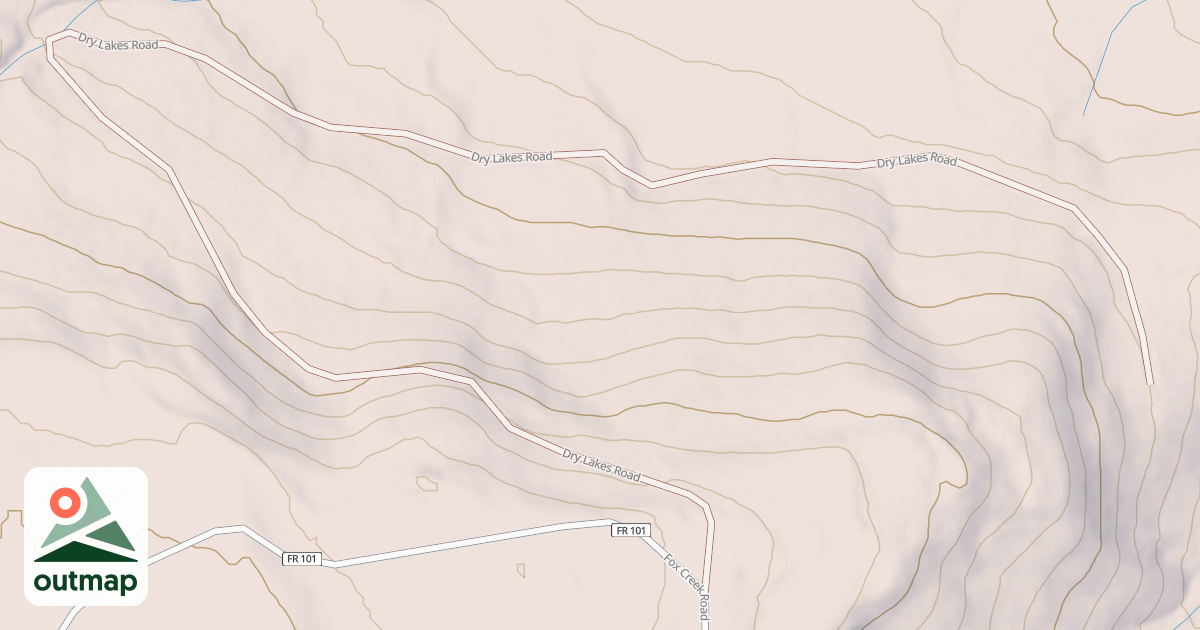 Map of DRY LAKES