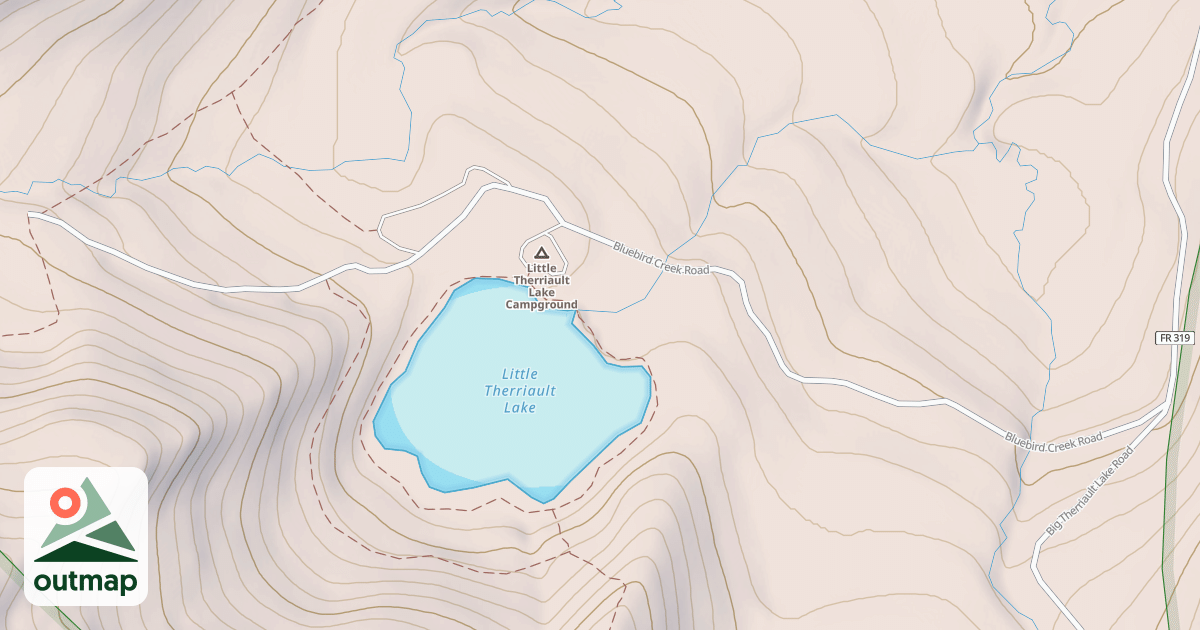 Map of BLUEBIRD CREEK