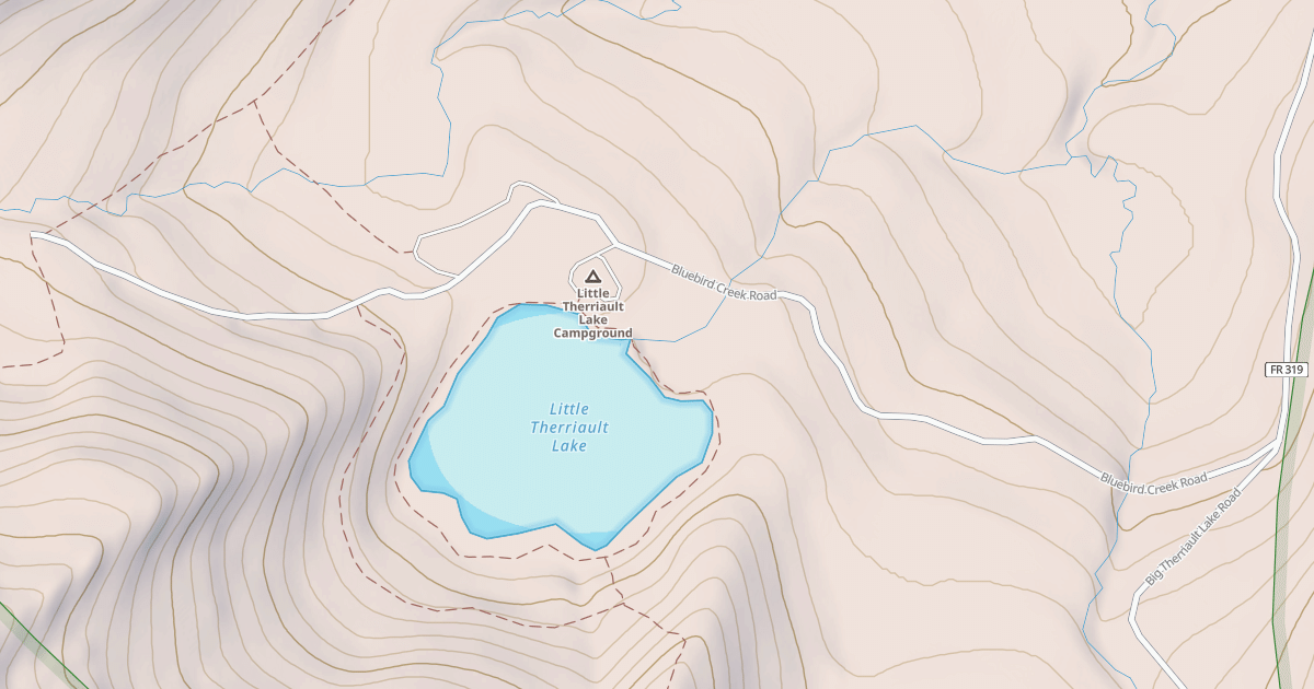 Map preview of BLUEBIRD CREEK