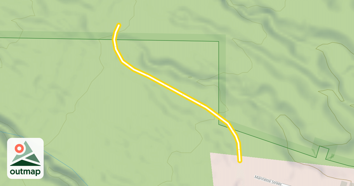 Map of Marinette Street Extension