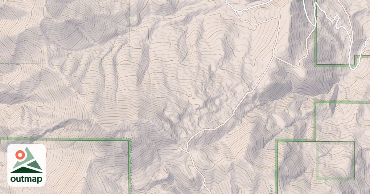 Map of CLIFTON BASIN TO WESTON PEAK