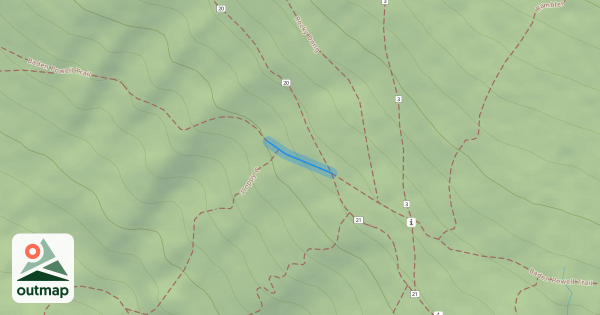 Map of Baden Powell Trail
