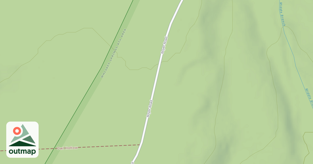 Map of Whiskey Springs Trails
