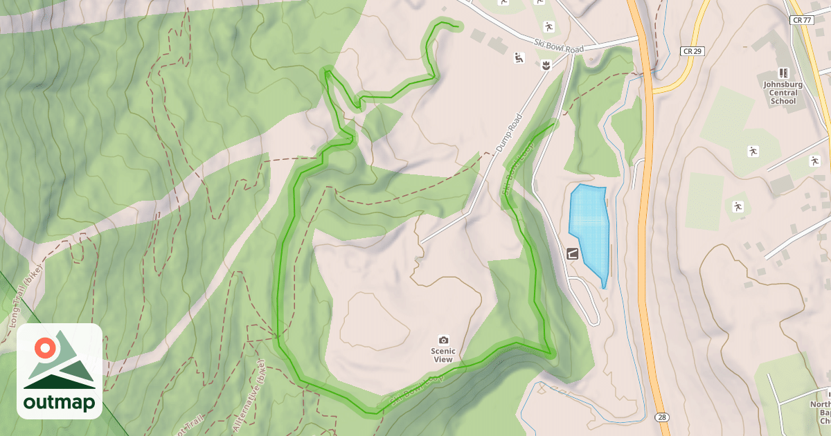 Map of Ski Bowl Loop