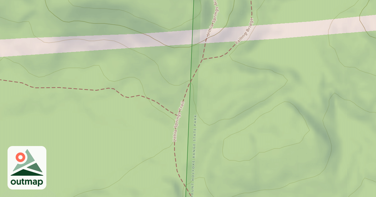 Map of Lithia Springs Trail