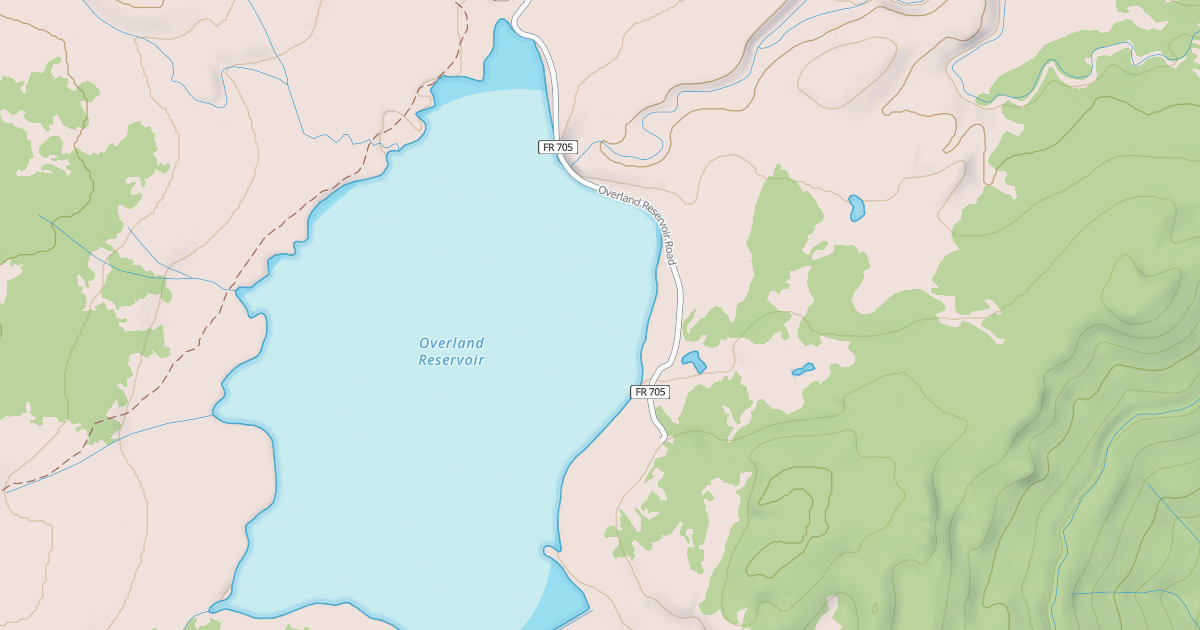 Map preview of OVERLAND RESERVOIR
