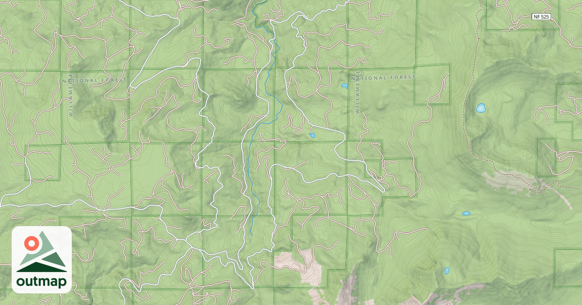 Map of COUGAR CREEK RD