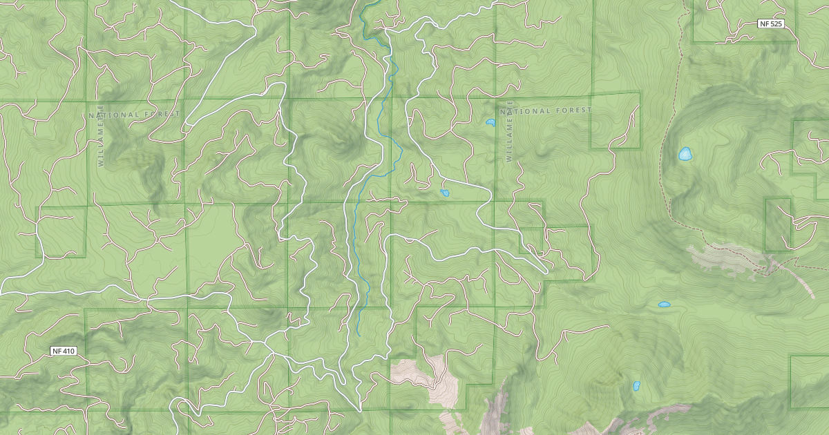 Map preview of COUGAR CREEK RD