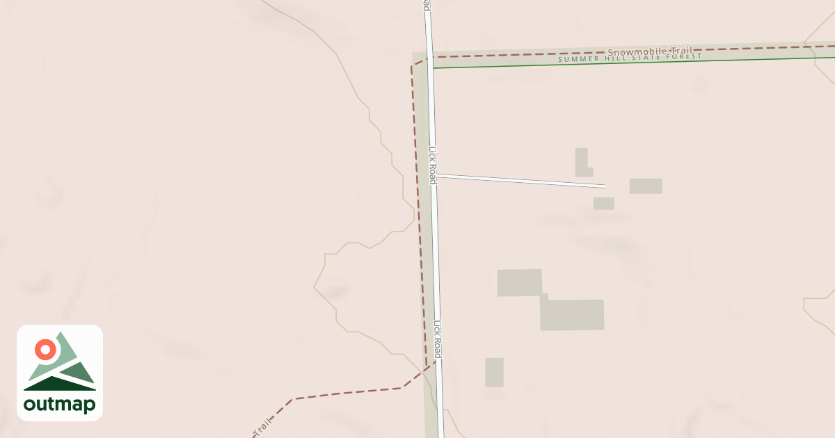 Map of Snowmobile Trail