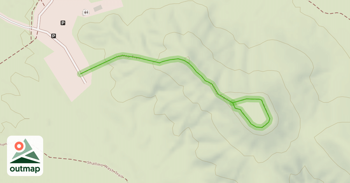 Map of Hilltop Trail