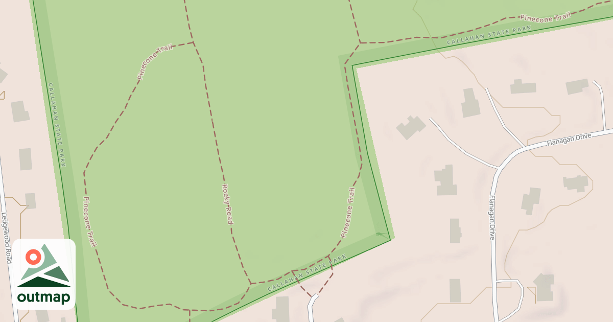 Map of Pinecone Trail