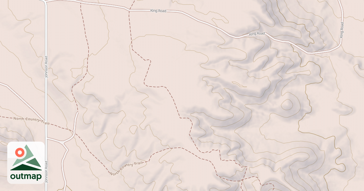 Map of Tomahawk Motorcycle Trail B Loop