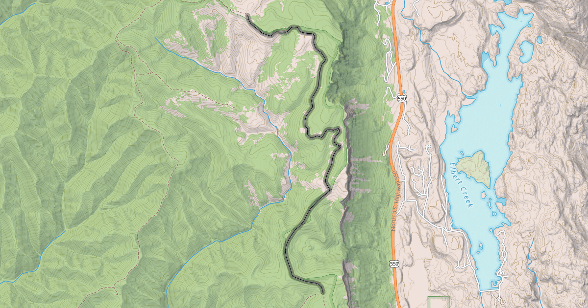 Map preview of Upper Dutch Creek Trail