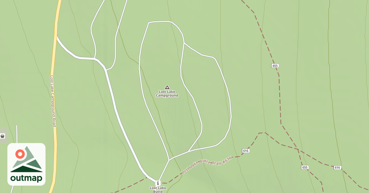 Map of LOST LAKE C.G. "C" LOOP