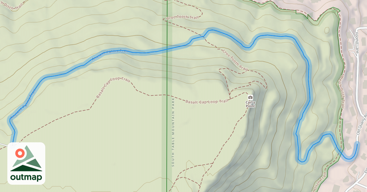 Map of Ancient Palms Trail