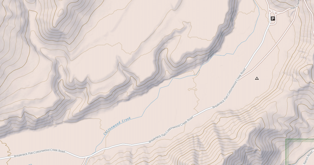 Map preview of BREAKNECKFLAT COTTONWOOD CREEK