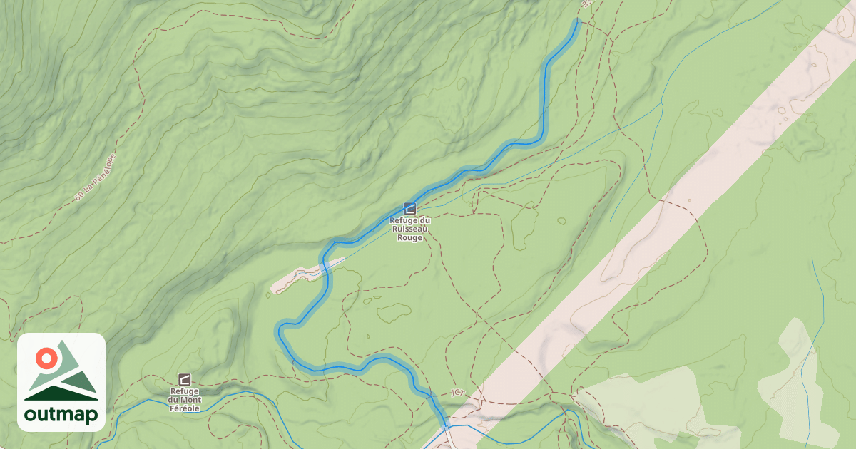 Map of 32 Le Ruisseau Rouge/33La Harvey