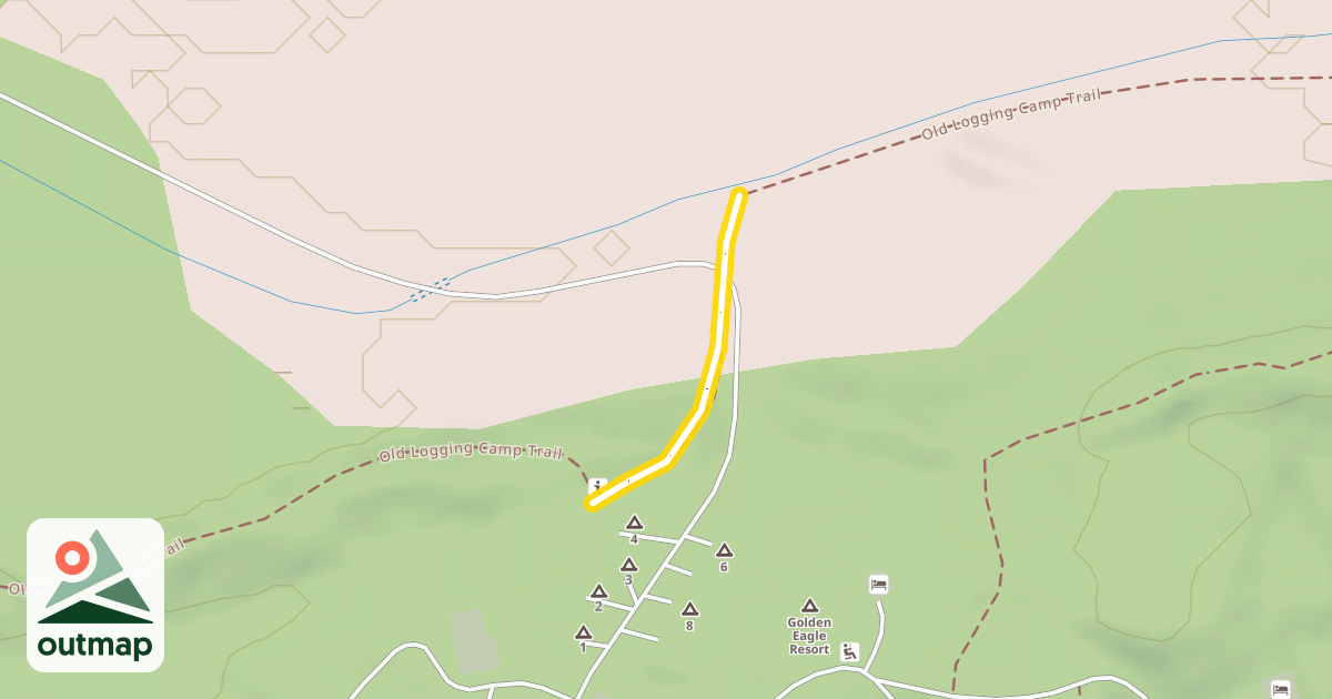 Map of Old Logging Camp Trail