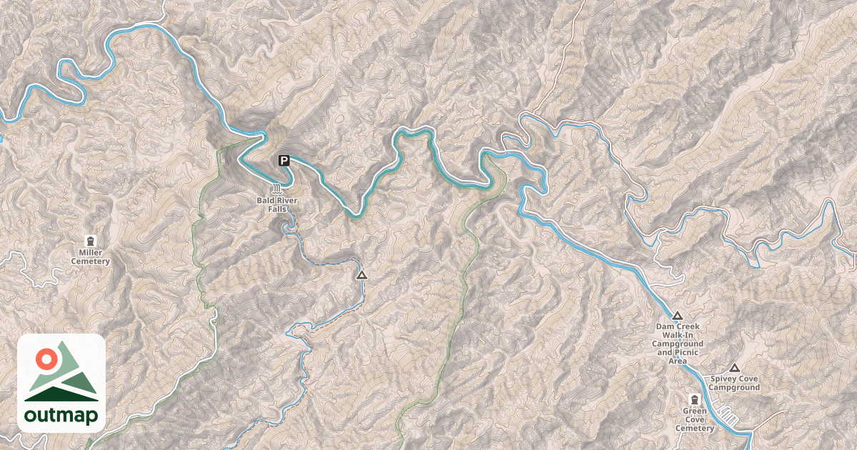 Map of TELLICO RIVER