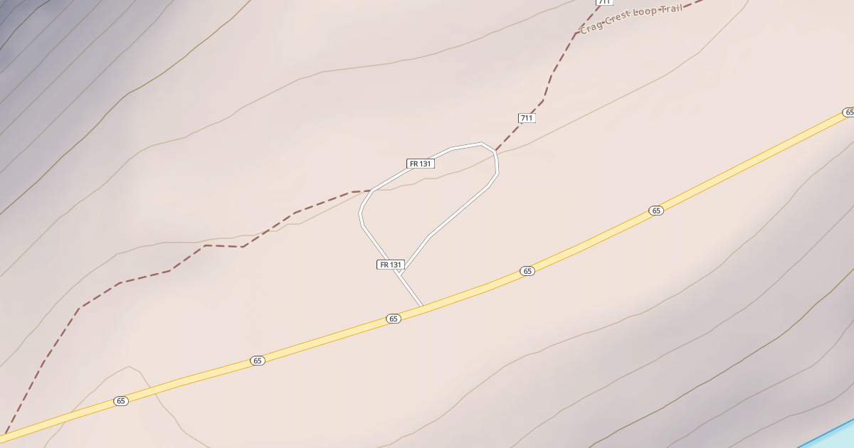 Map preview of CRAG CREST WEST PARKING