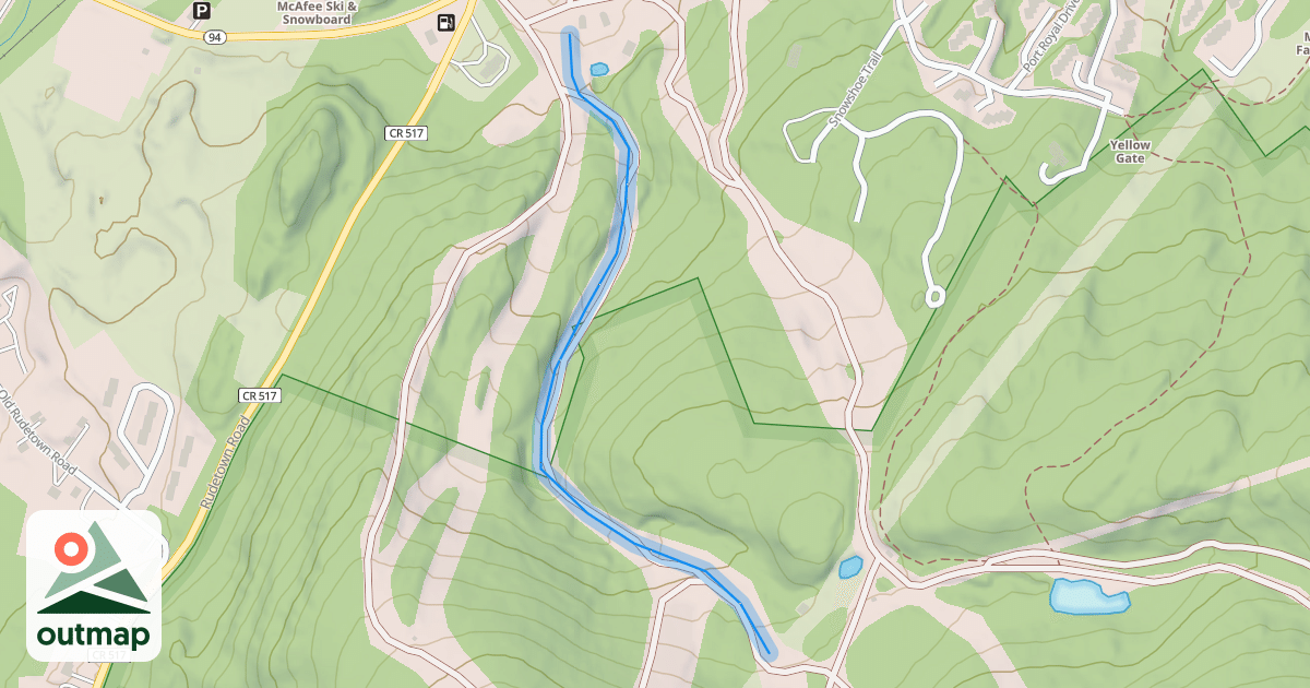 Map of Gorge Run