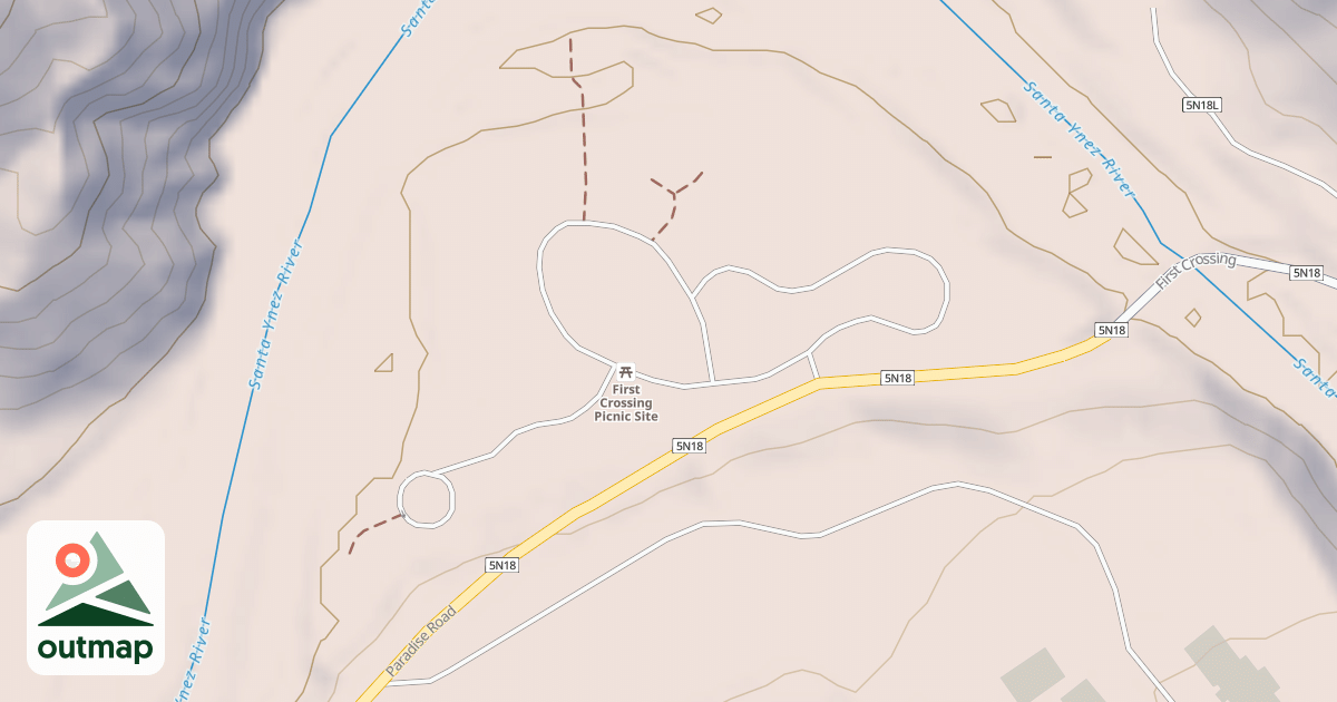 Map of 1ST CROSSING D.U.A.