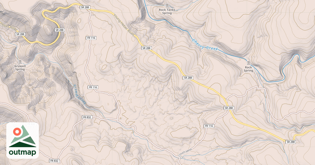 Map of CROUCH MESA