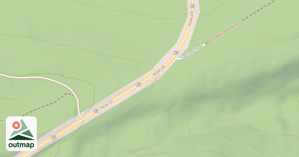Map of East Kettle ATV Trail System