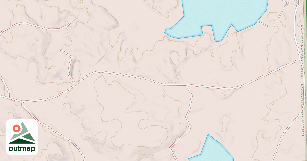 Map of OLGA LAKE SOUTH