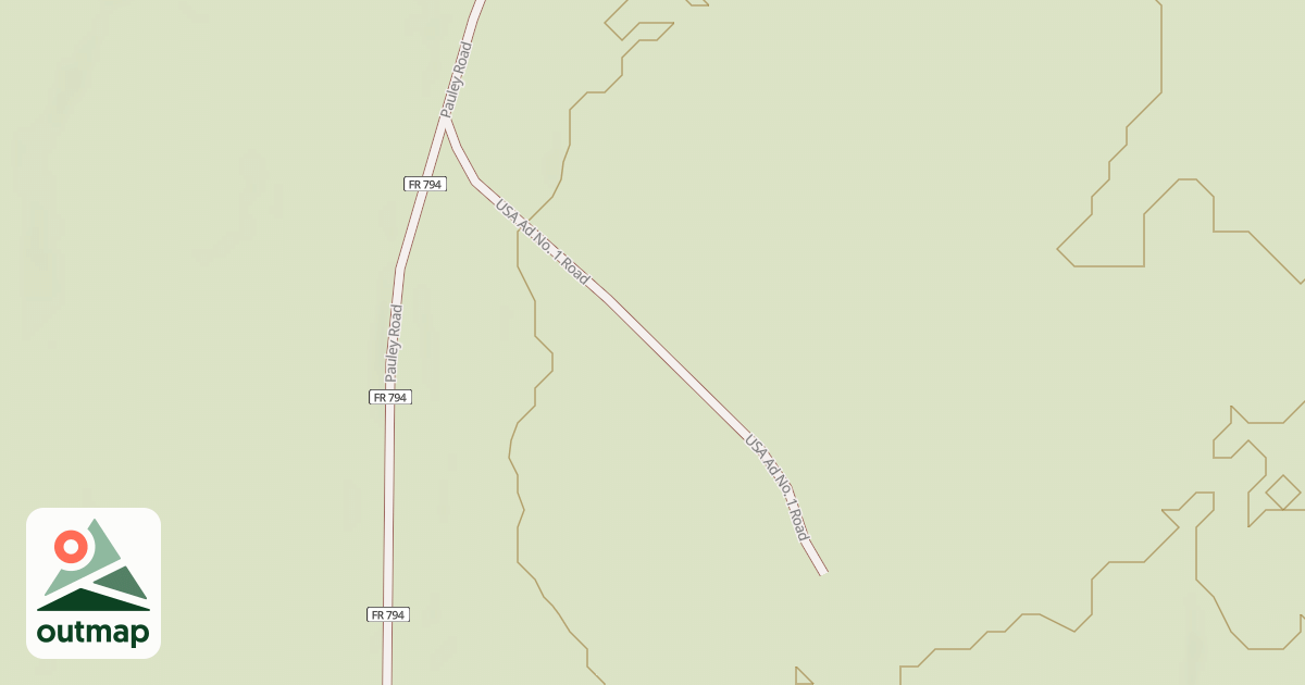 Map of USA AD NO. 1