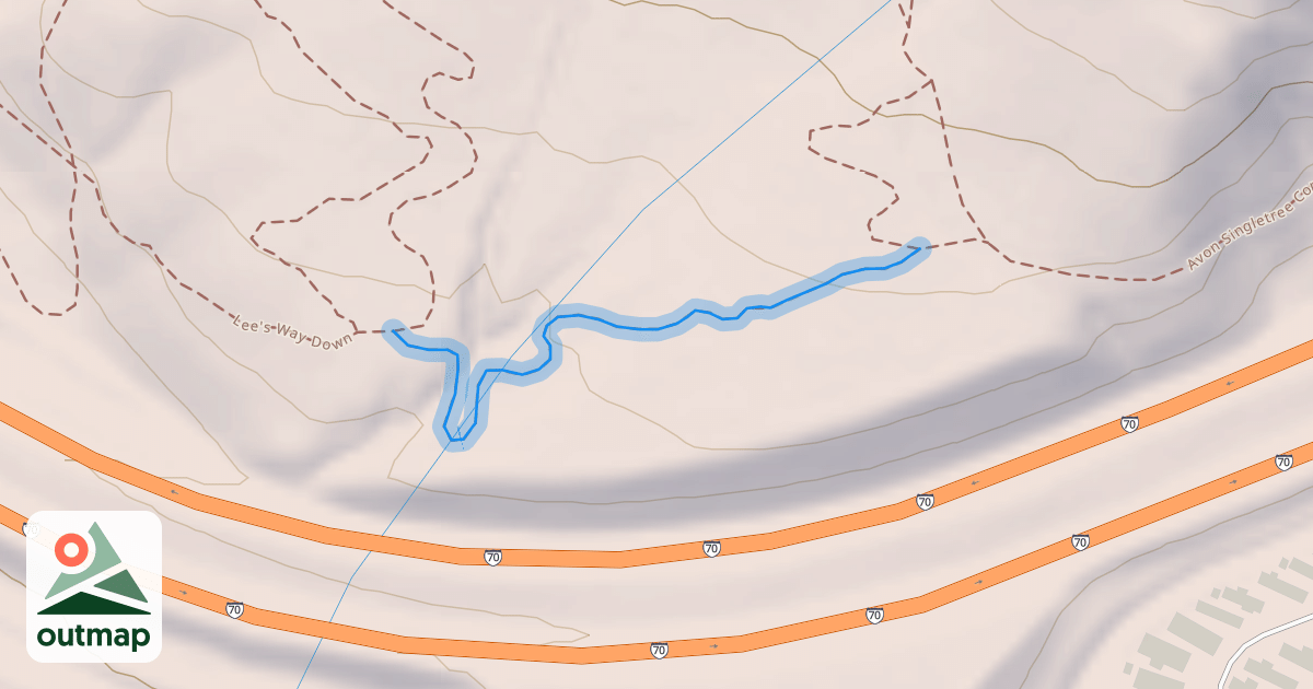 Map of Carrol's Cutoff