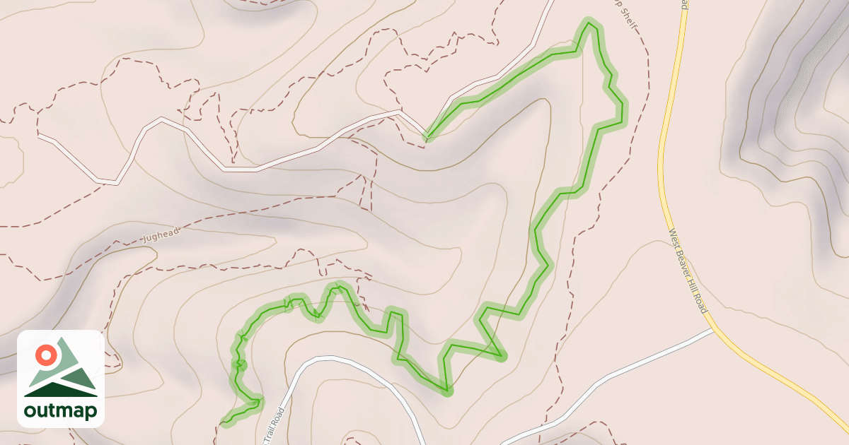 Map of Hollerback Trail