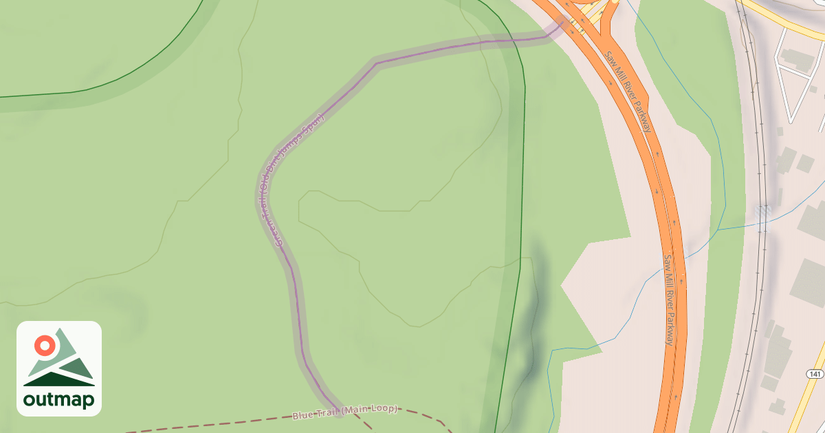 Map of Green Trail (Old Dirt Jumps Spur)