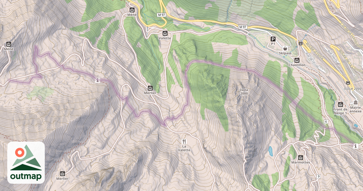 Map of Chemin des Italiens