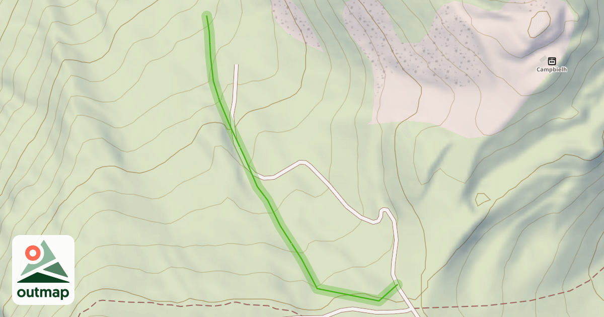 Map of canyon