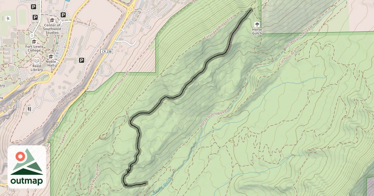 Map of Rocky Road Trail