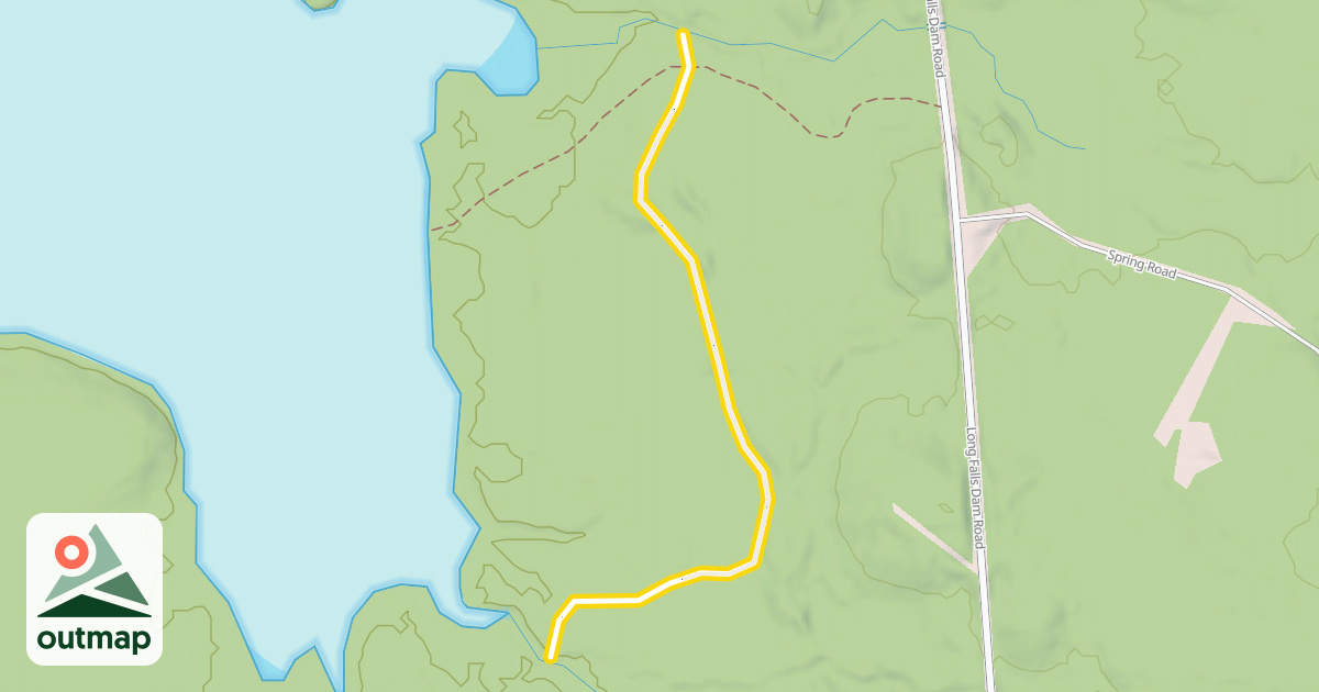 Map of Maine Hut Trail