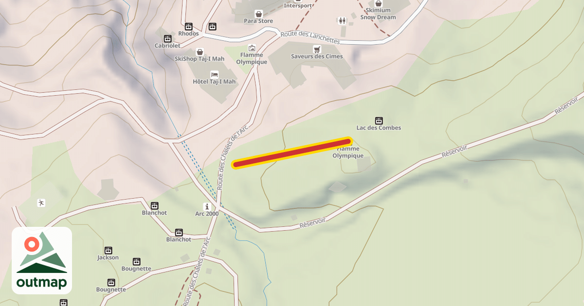 Map of Flamme Olympique