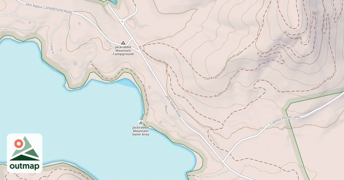 Map of JACKRABBIT MTN
