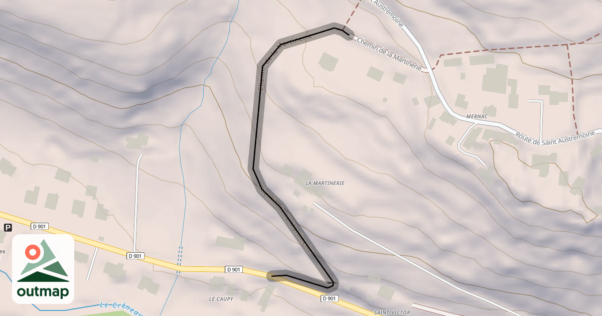 Map of Chemin de la Martinerie