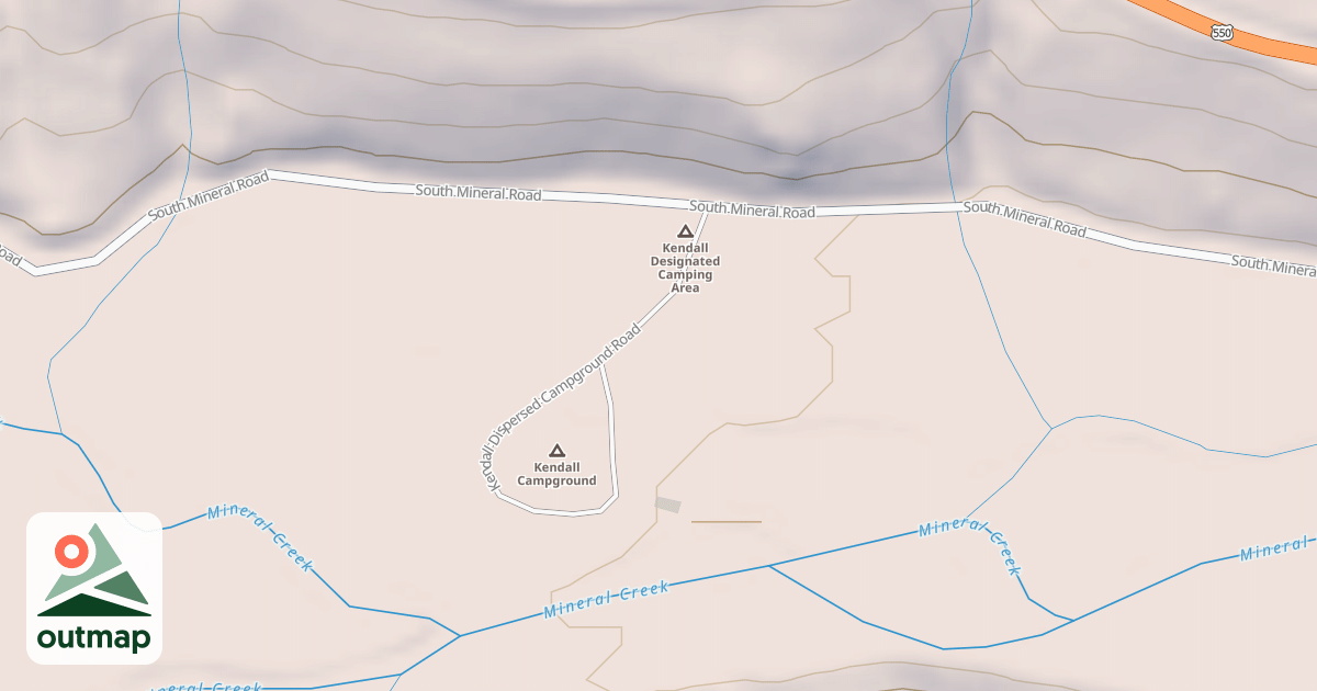 Map of KENDALL DISPERSED CG