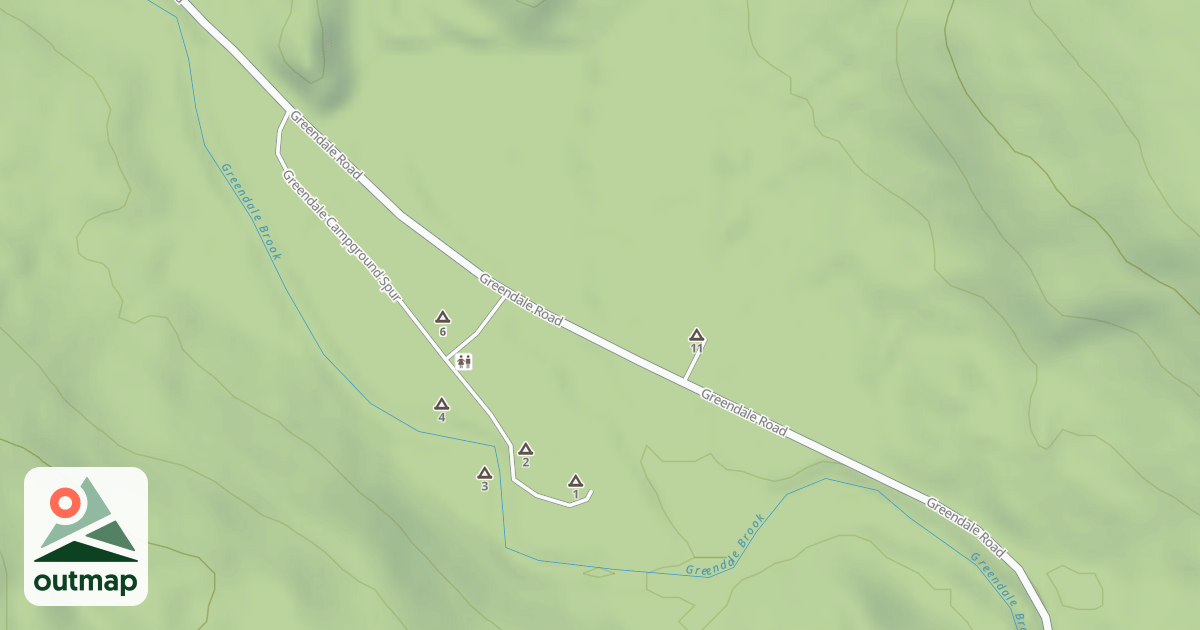 Map of GREENDALE SPUR