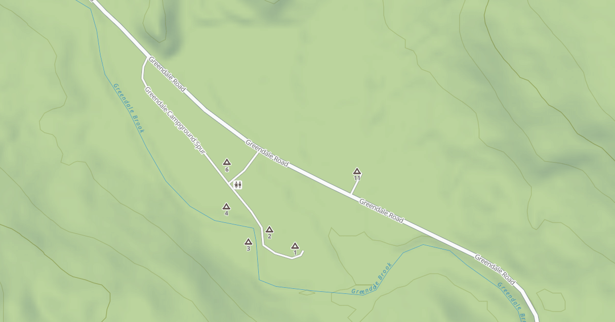 Map preview of GREENDALE SPUR