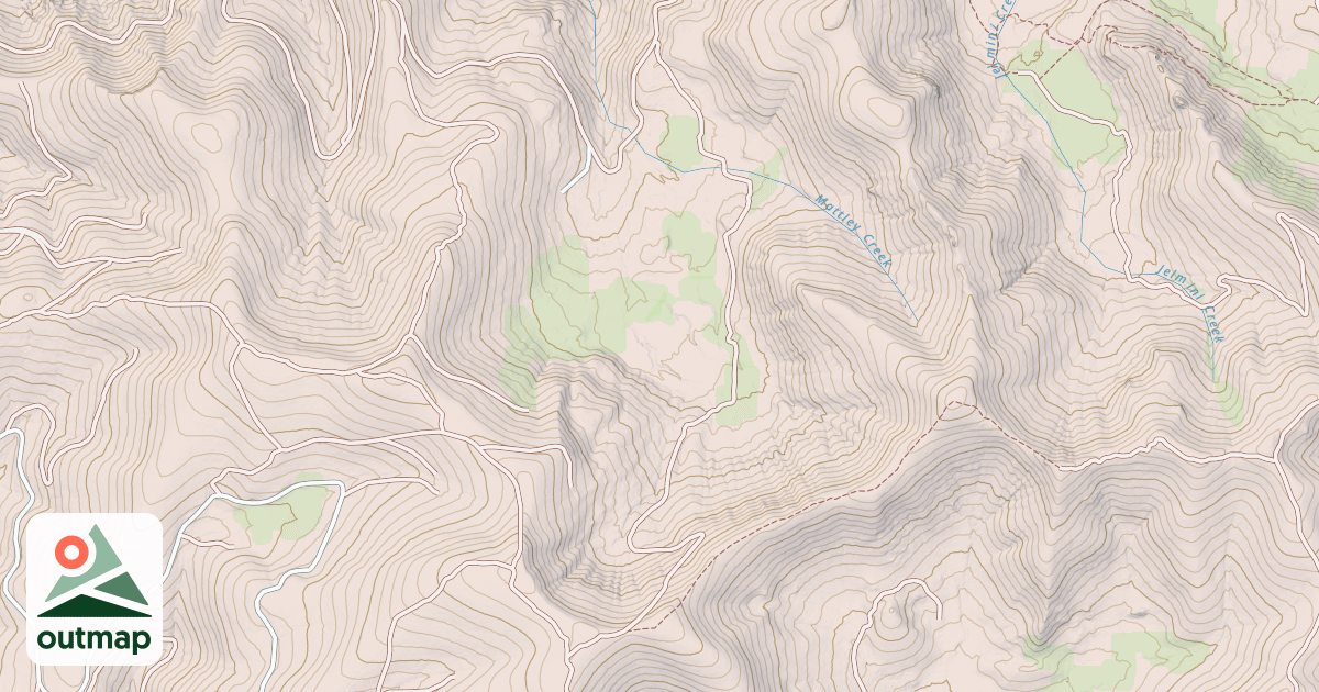 Map of CALAVERAS DOME OHV 4X4 RT6A,6F